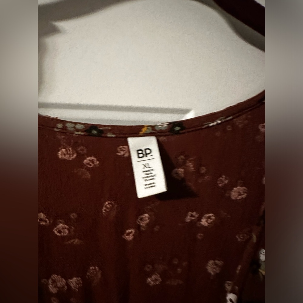 BP Nordstrom x . Printed Floral Babydoll Minidress Kasey Ditsy - XL - Picture 6 of 6